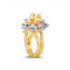 RichandRare-ARTISAN-KARAT GOLD, PINK TOURMALINE AND DIAMOND 'GARDEN' RING